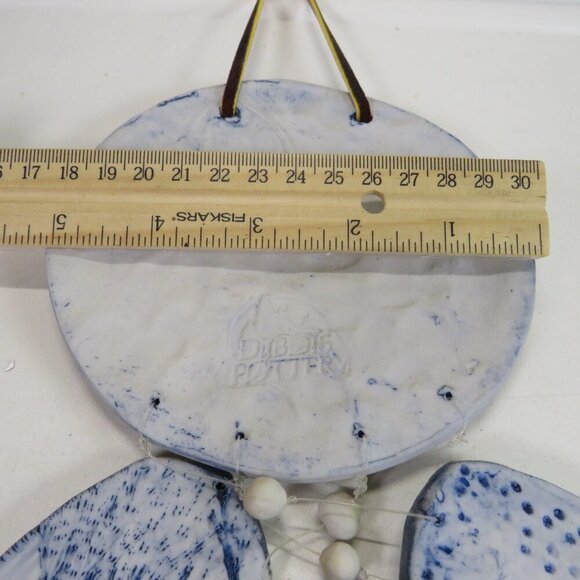 Dubois Pottery Blue Coastal Windchimes 21" long total authentic nautical design - Picture 6 of 13